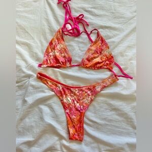 Black Bough Bikini Set